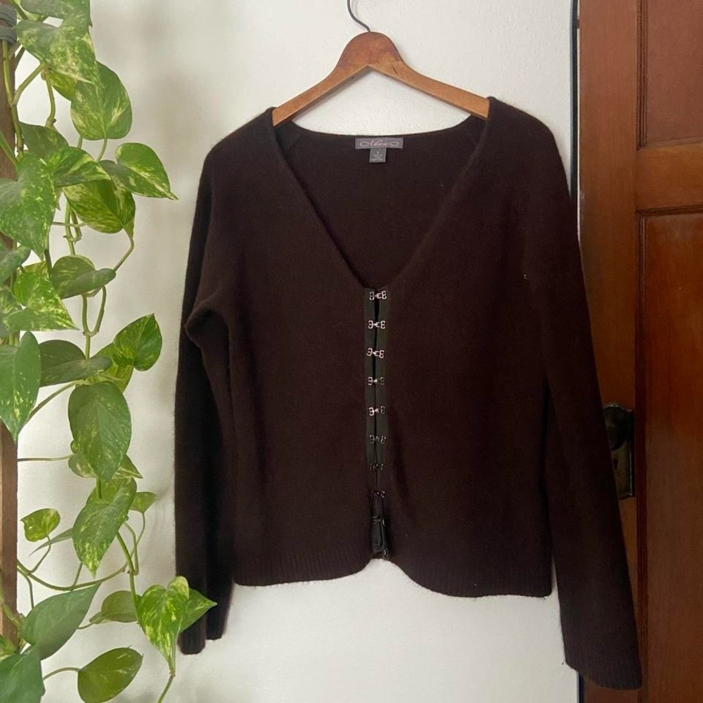 Brown angora sweater - Picture 3 of 8